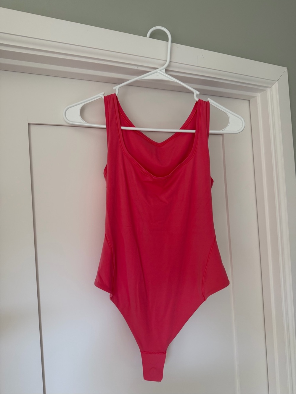lululemon Wundermost Ultra-Soft Square Neck Glaze Pink Sleeveless Bodysuit